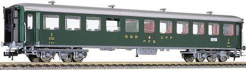 Fleischmann 5139 B Wagon CFF voyageurs 2ème classe avec éclairage HO