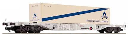 Fleischmann 5246 Wagon Container Thyssen HO