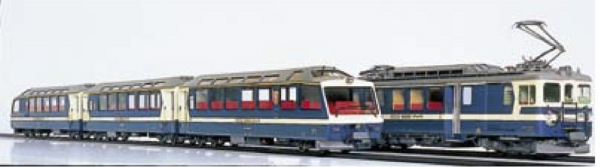 Lemaco Rame "Panorama Express" MOB GDe 4/4 - 1kl + 2kl + 2kl et bar- Nm-001/002