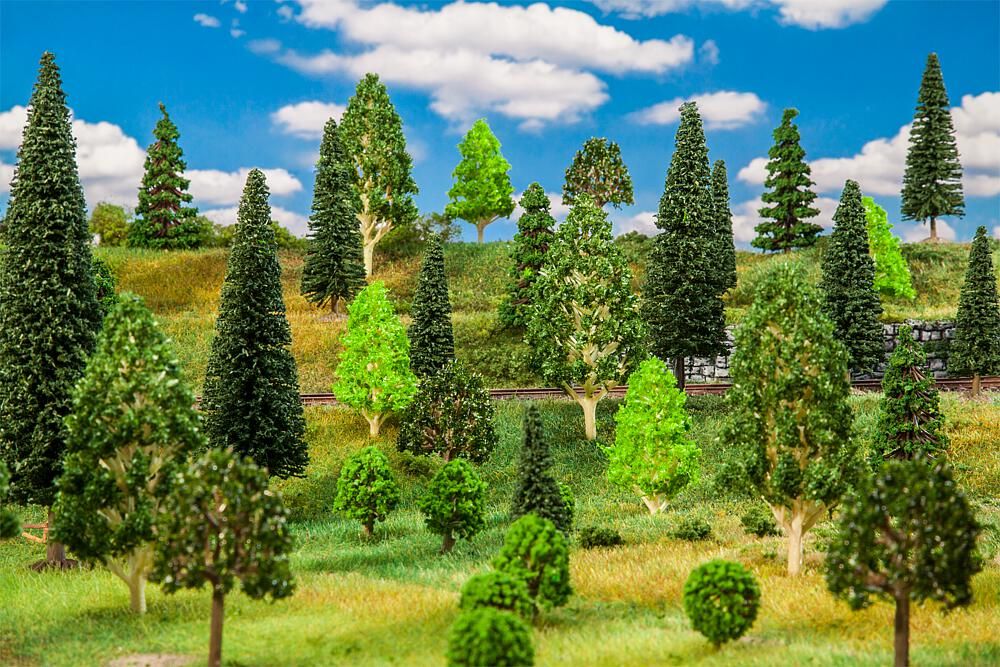 Faller 181535 - Arbres de forêt, mixtes (25 pièces)