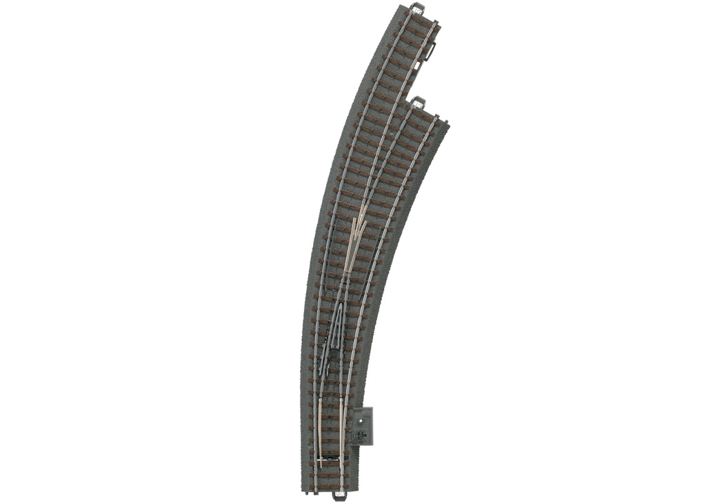 Märklin 24772 - Aiguille enroulée à droite - R3 - 515mm - 30 degrés - HO