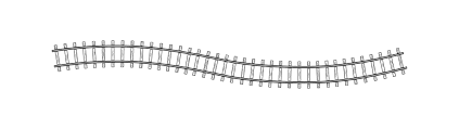 Bemo 4280 000 - Rail droit flexible -  1000 mm - HOm