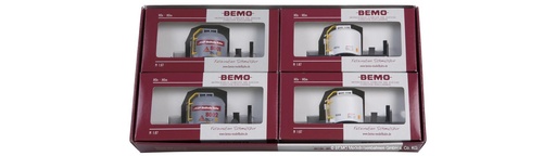 Bemo 7452 100 - Wagons silos à ciment RhB - Uce 8006/30/46/79 - HOm