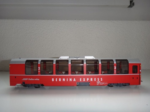 Bemo 3294 101 - Voiture voyageurs Panoramique RhB B 2501 - HOm