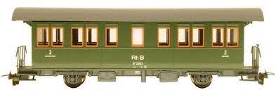 Bemo 3230 123 - Voiture voyageurs (2 essieux) RhB B 2063 - HOm