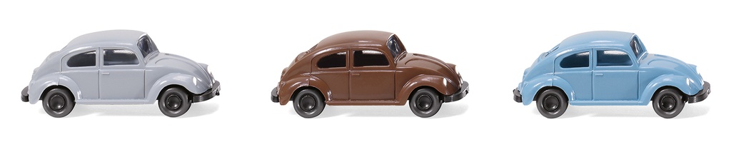 Wiking 090002 - VW Beetles (3 pièces) - 1/160