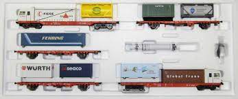 Märklin 37091 - Rame Cargo - Série Sggoorrss 700 (8 pièces) - HO