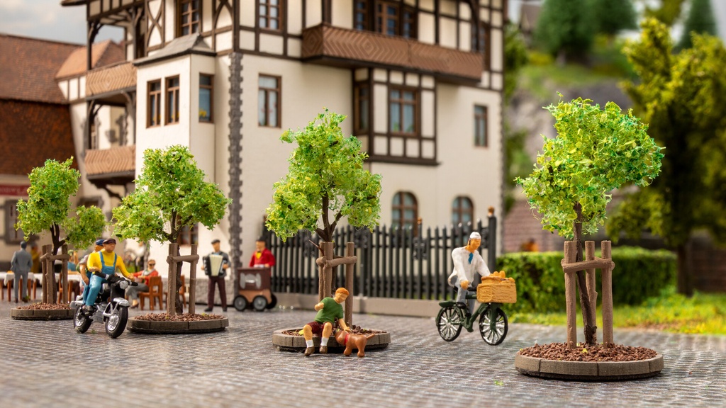 Noch 21538 - Jeunes arbres avec tuteur - 6 pièces - HO-TT