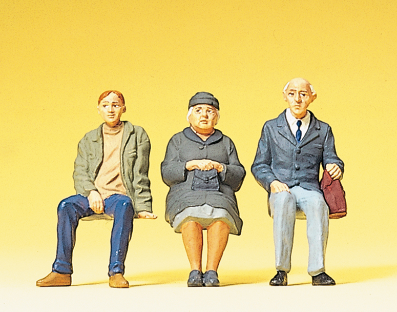 Preiser 63055 - Voyageurs assis - 1/32