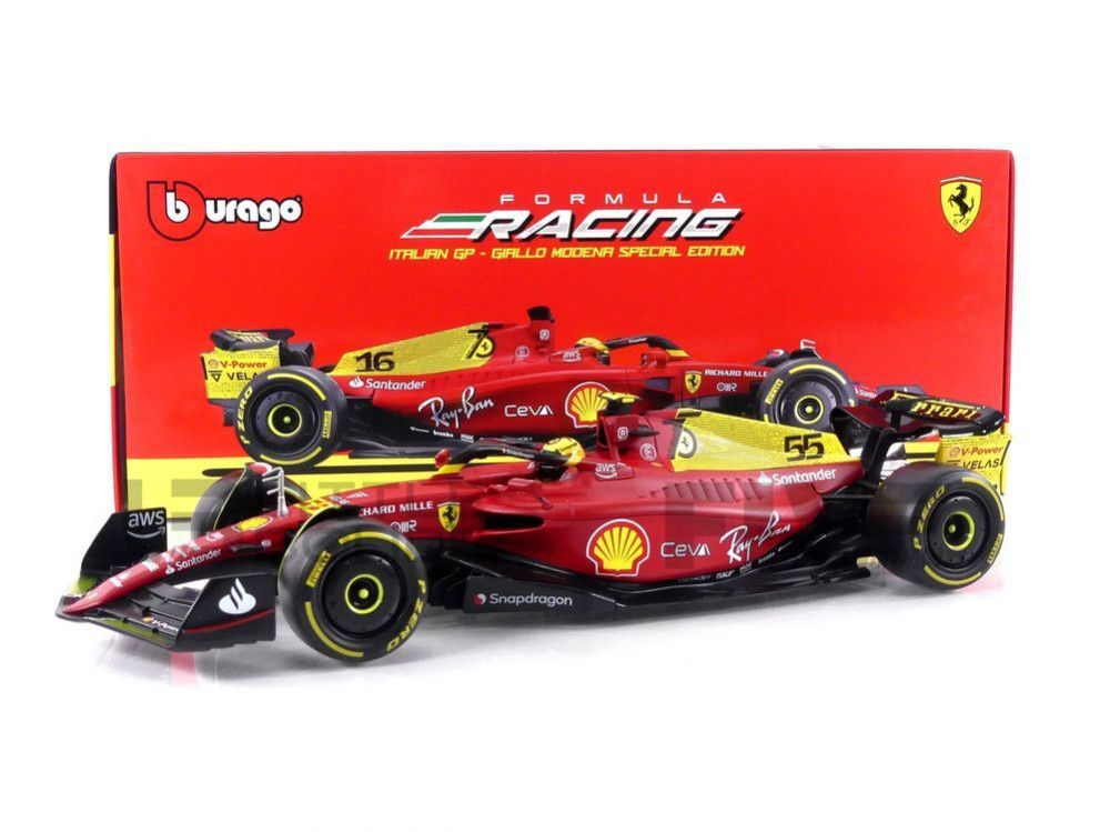 Burago - Ferrari F1-75 - Carlos Sainz - 2022 - Spéciale édition Italian GP - 1/43