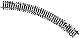 Fleischmann 6024 - Rail courbe (8 pièces pour un cercle) - HO