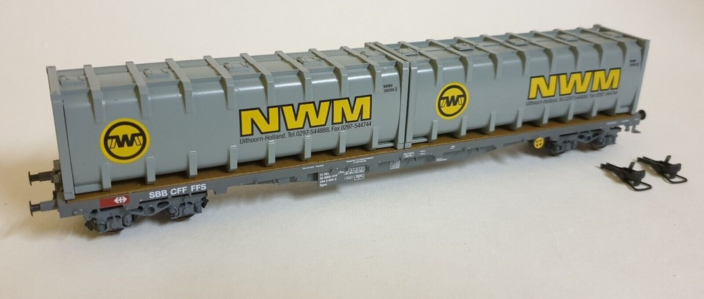 HAG 356 - SBB Wagon conteneur en vrac "NWM" - AC - HO