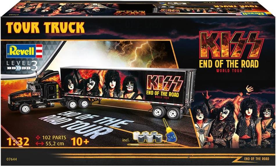 Revell 07644 - Kit Tour Truck KISS - 1/32 - 55.2 cm long - 102 pièces (y.c. colle et peinture)