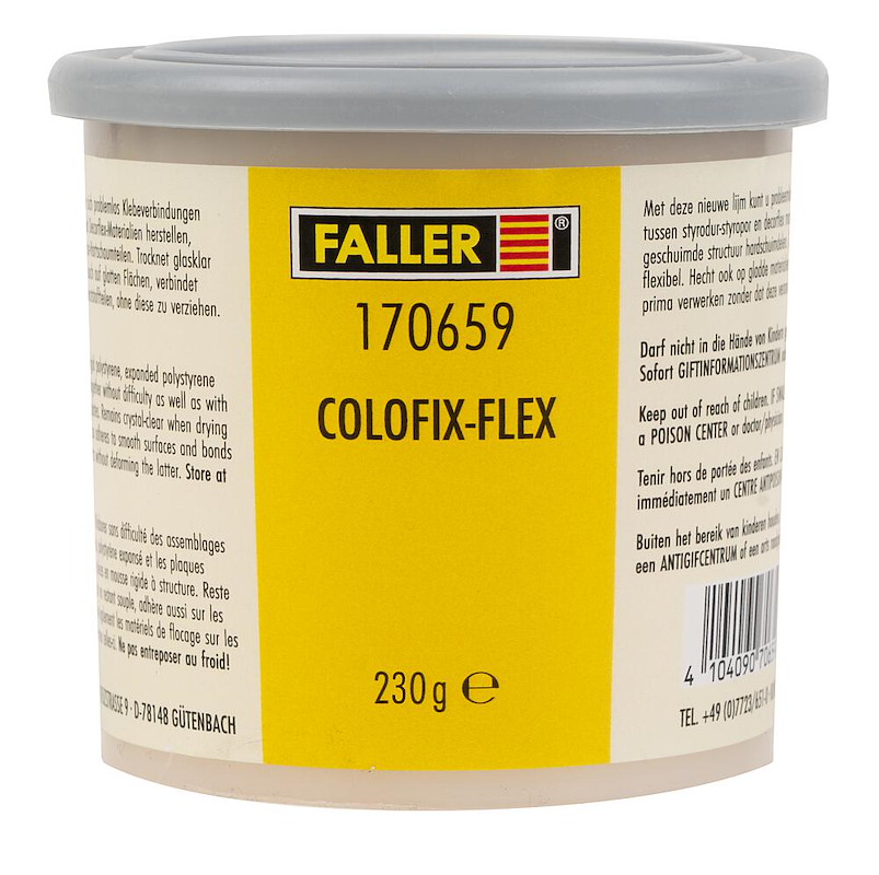 Faller 170659 - Colofix-flex (colle idéal pour polystyrène rigide expansé) - 250 gr