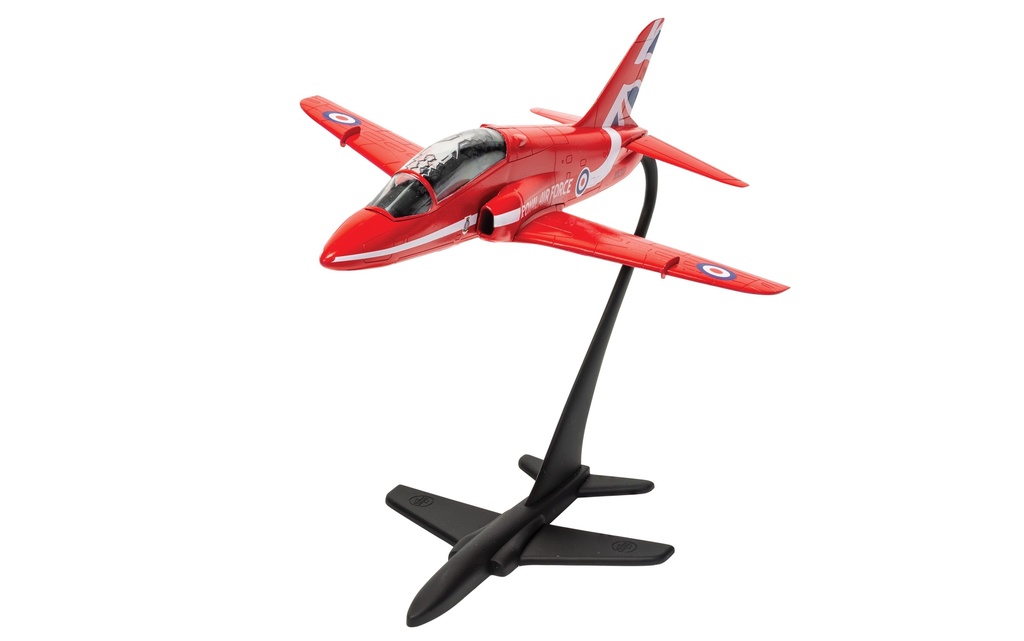 Airfix - Starter Set avec colle, peintures et pinceau - RAF Red Arrows Hawk - 1/72