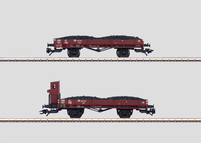 Märklin 46076 - Coffret 2 wagons pour le transport de scories - DB - HO