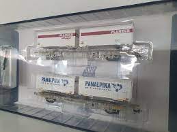 Liliput L235216 - Set 2 Wagons porte-conteneur "Planzer et Panalpina"- HO