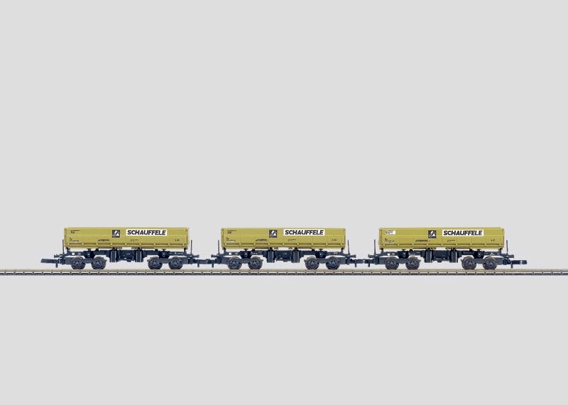 Mini-Club 82431 - Set de 3 wagons à benne basculante de type Fas (société Schauffele, Stuttgart) - DB - "Z"