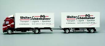 AWM Spezial 55065 - DAF Camion remorque "Walter Schönholzer AG" (CH) - 1/87