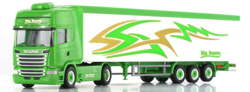 Herpa 918282 - Scania R 13 TL camion semi-remorques à fond mouvant "Ruegger Transporte" (CH) - 1/87