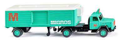 Wiking 052003 - Magirus semi-remorque frigorifique "Migros" - 1/87