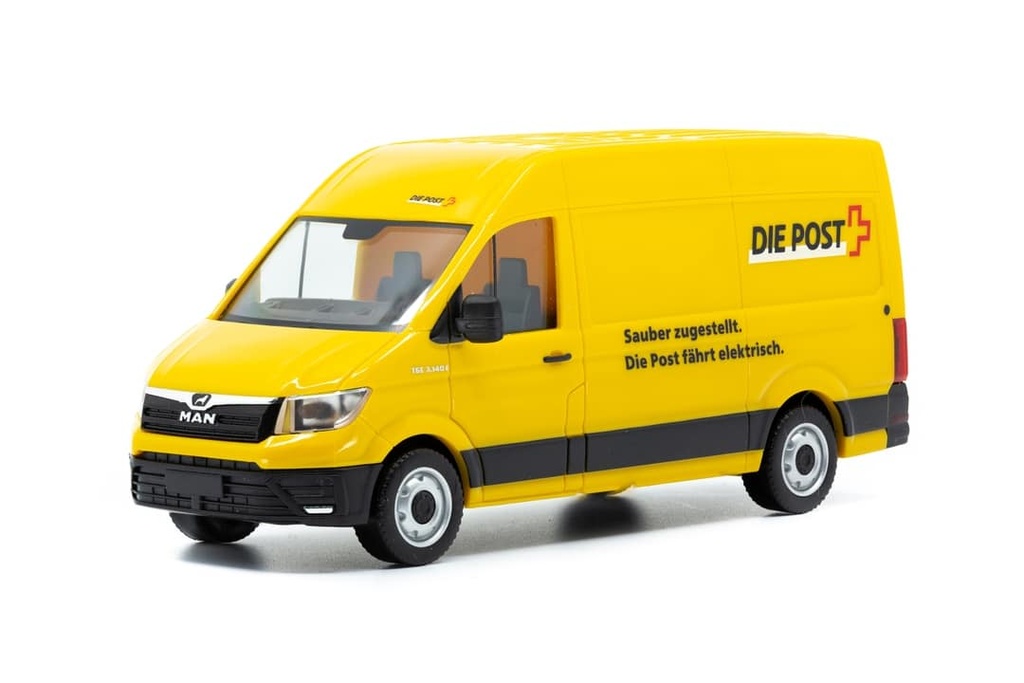 ACE 002503 - MAN eTGE - Camionnette de livraison électrique "La Poste" - 1/87