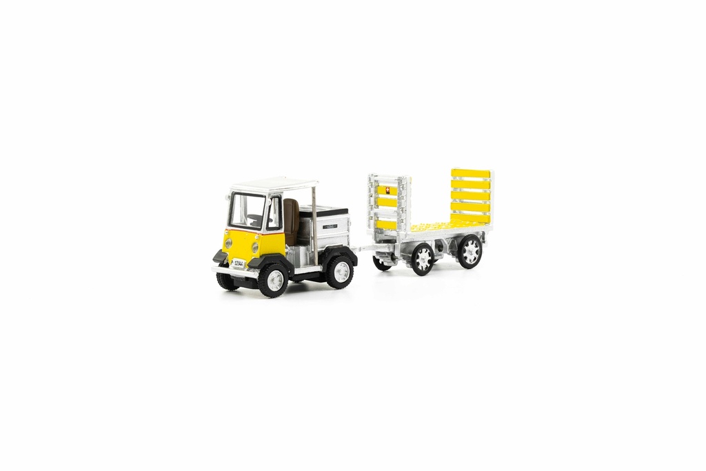 ACE 008701 - NEFAG Tracteur électrique avec remorque - "PTT" - 1/87