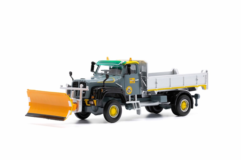 ACE 002330 - Saurer D330B N4×4 Benne avec chasse-neige "Dozza AG" - 1/87