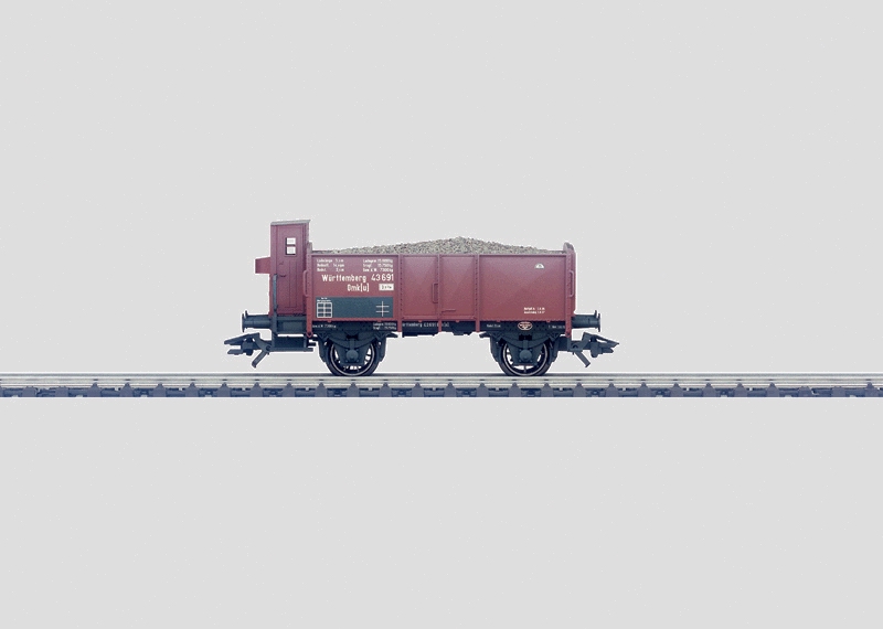 Märklin 46039 - Wagon Gondola avec cabine de serre-frein type Omk(u) - (K.W.St.E.) - HO