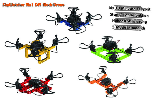 DF 9990 - Drône Sky Watcher 6-Axis Gyro System (Modifiable en 5 versions de type "Lego") - RTF