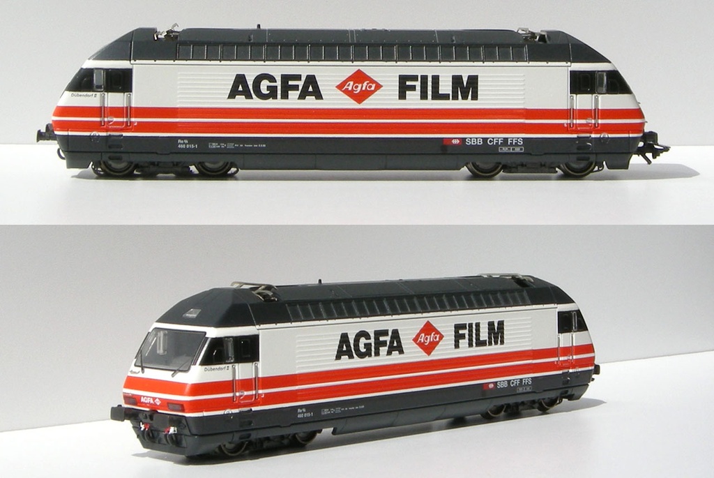 HAG 280 - Locomotive Re 4/4 Typ 460 SBB - "Agfa Film" - HO