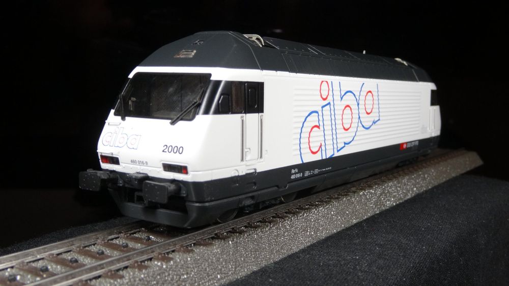 HAG 280 -  Locomotive Re 4/4 Typ 460 - "Ciba Blanche" - HO