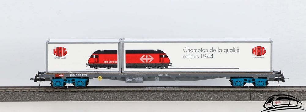 HAG 389 - SBB Wagon container fermé "Look 2000" - DC - HO
