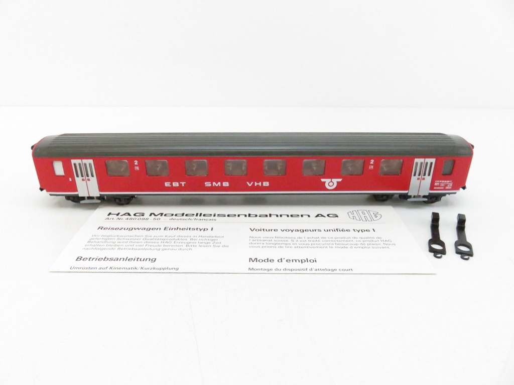 HAG 418 - EBT Wagon voyageurs 2ème classe - AC - HO