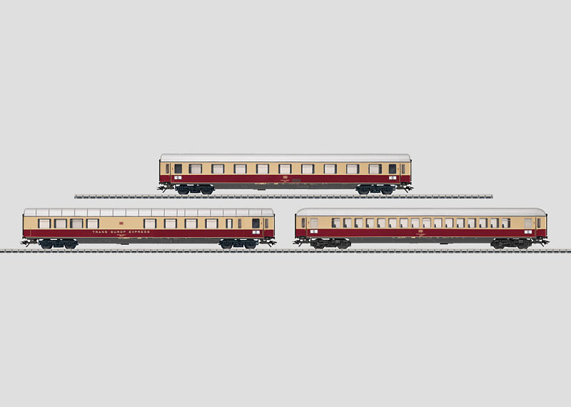 Märklin 43859 - Coffret de 3 voitures de train express "TEE Bavaria" - DB - HO   