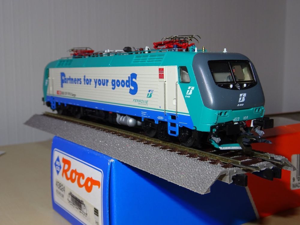 Roco 43824 - Locomotive électrique E 412 008 - SBB - "Cargo Partners for your goodS" - (DC) - HO