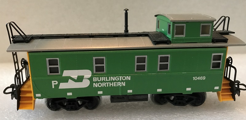 Märklin 4775 - Wagon d'accompagnement de train marchandises style Caboose à 4 essieux USA Burlington Northern Gauge - HO   (Ancien boitage) 