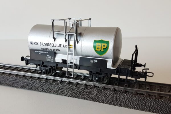 Märklin 4779 - Wagon Citerne "BP" - NSB - HO - (Ancien boitage) 