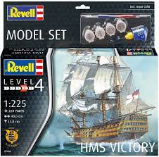 Revell 65408 - Gift Set HMS Victory - 1/225 - 40 cm long - 269 pièces - avec peintures et colle