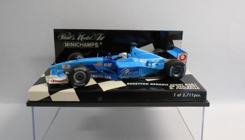 Minichamps - Benetton Renault Sport B201 - G. Fisichella - GP USA 2001 (Edition limitée à 2711 pièces) - 1/43  