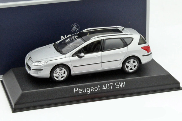 Norev - Peugeot 407 SW - 2004 - Aluminium Silver - 1/43    