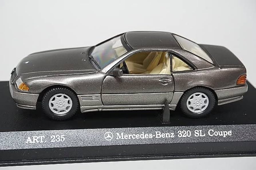 DetailCars - Mercedes 320 SL Coupé -  Gris clair et gris foncé - 1/43   