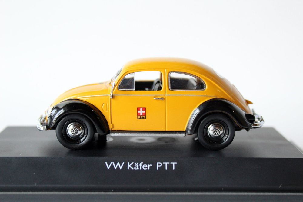 Schuco - VW Käfer - PTT - Jaune et Noire - 1/43 