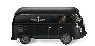 Wiking 07970530 - Bus VW T1 - Véhicule funéraire - Noire - 1/87