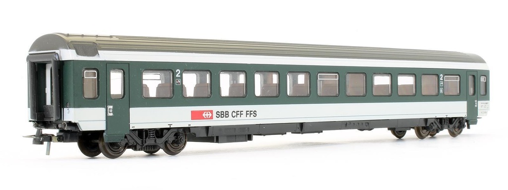 Roco 44472 - Voiture grandes lignes - 2ème classe à couloir central type A - SBB-CFF-FFS - HO   