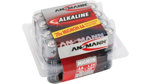 Piles Alcaline AA 1.5V 20 pièces