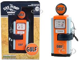 Greenlight 14140A - Pompe à essence pour garage "Gulf" - 1/18 