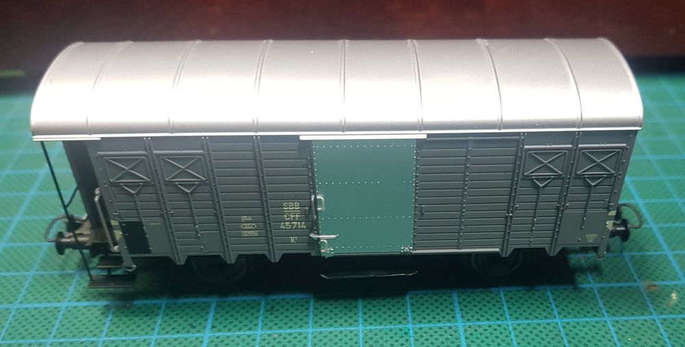 Roco 47504 - Wagon de marchandises couvert avec guérite de frein - SBB-CFF - HO     