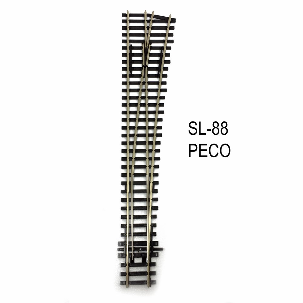 PECO SL-88X - Aiguillage Droite - Grand rayon - HO    