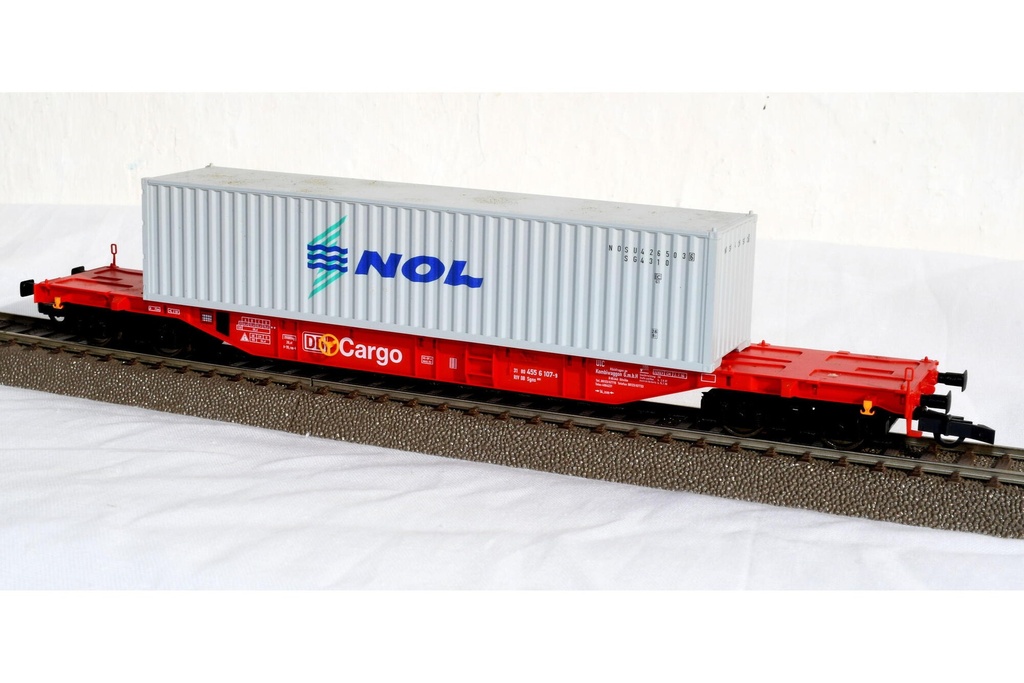 Fleischmann 5248 - Wagon porte-conteneurs "NOL" - Cargo - DB - HO  